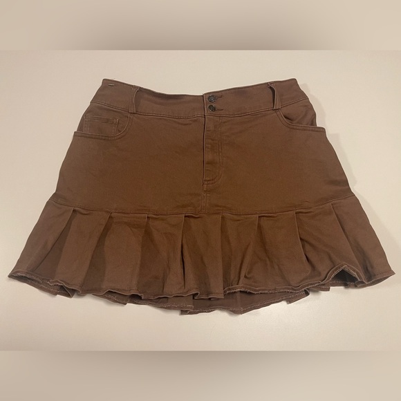 Hollister Dresses & Skirts - Hollister Brown Mini Skirt